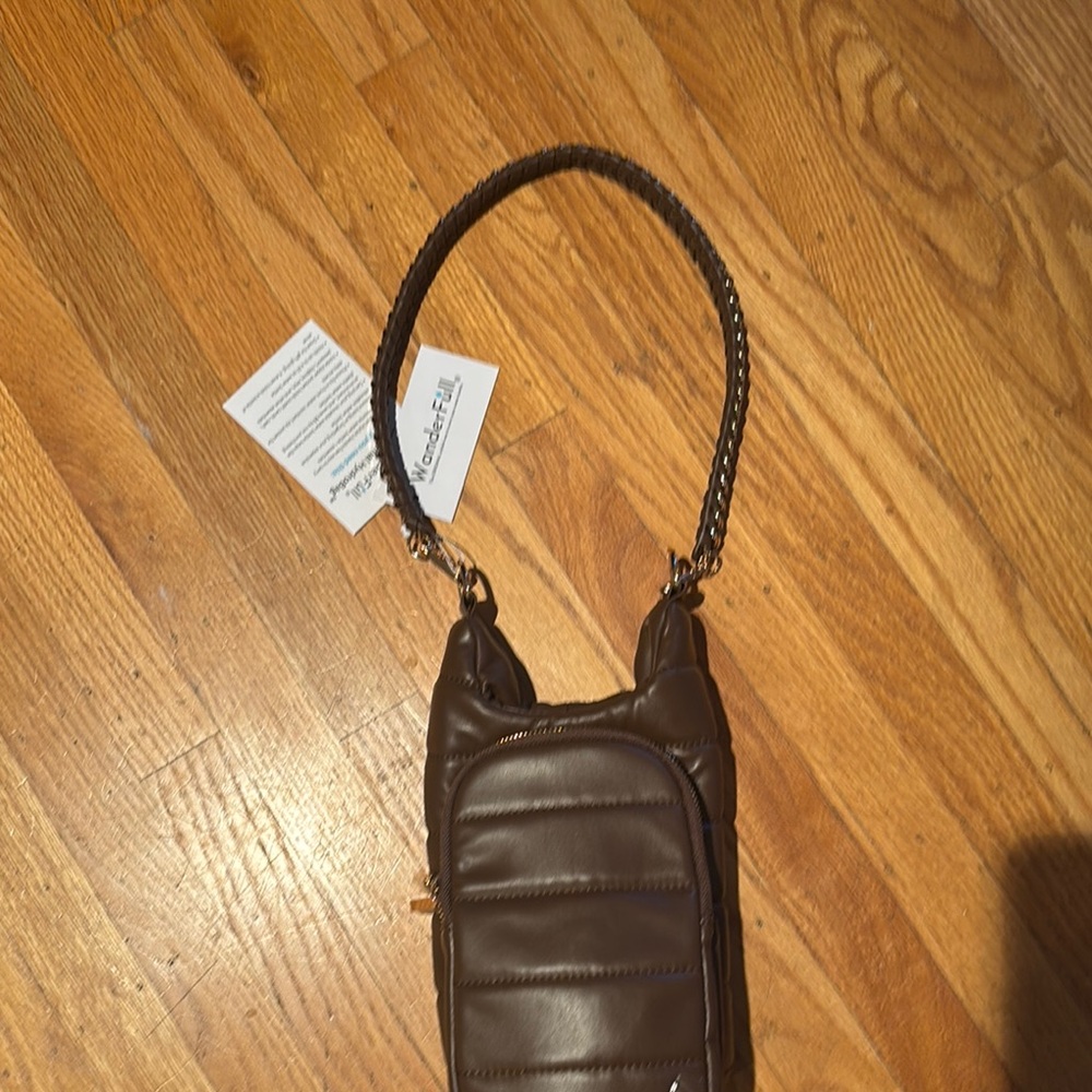 Wanderfull HydroBag Brown Quilted Shoulder Bag